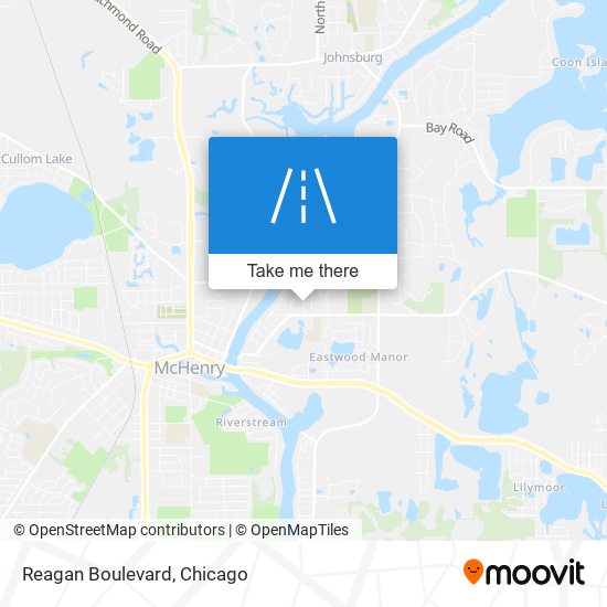 Reagan Boulevard map