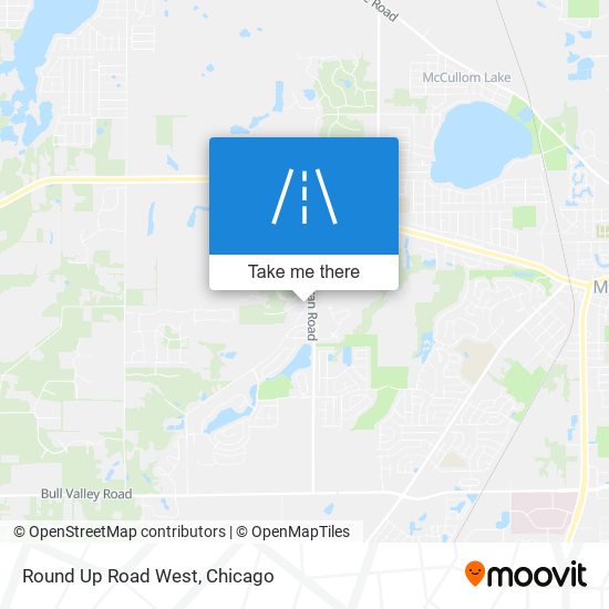 Mapa de Round Up Road West