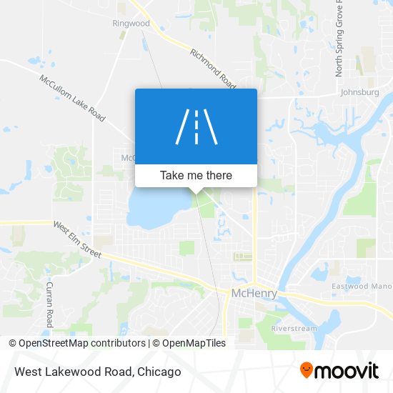 West Lakewood Road map