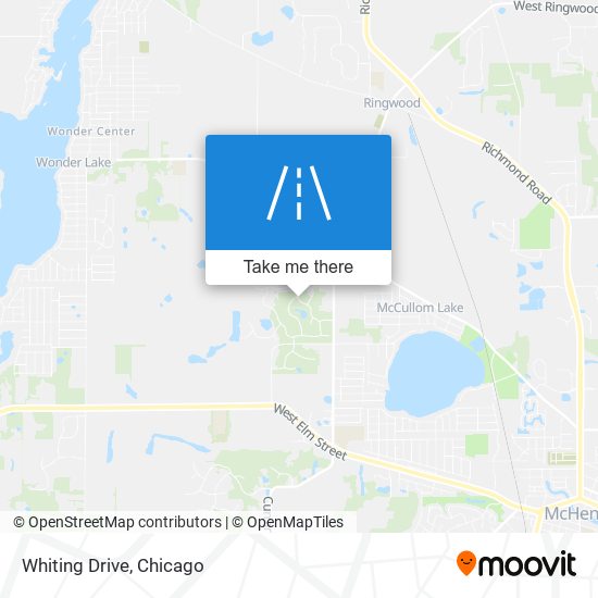 Whiting Drive map