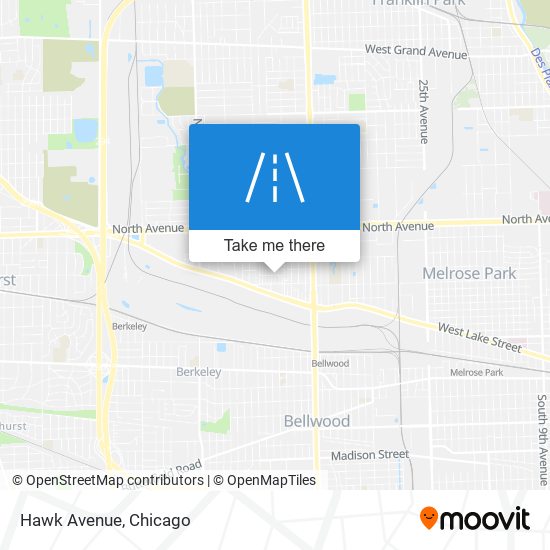 Hawk Avenue map