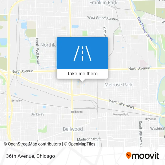 36th Avenue map