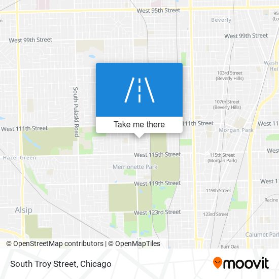 Mapa de South Troy Street