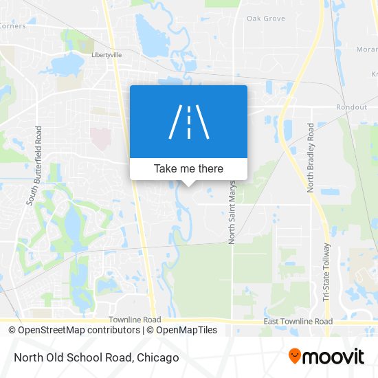 North Old School Road map