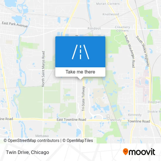 Twin Drive map
