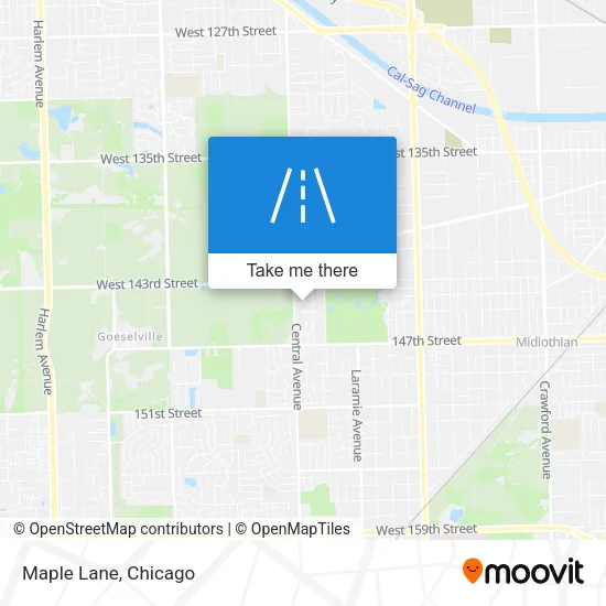 Maple Lane map