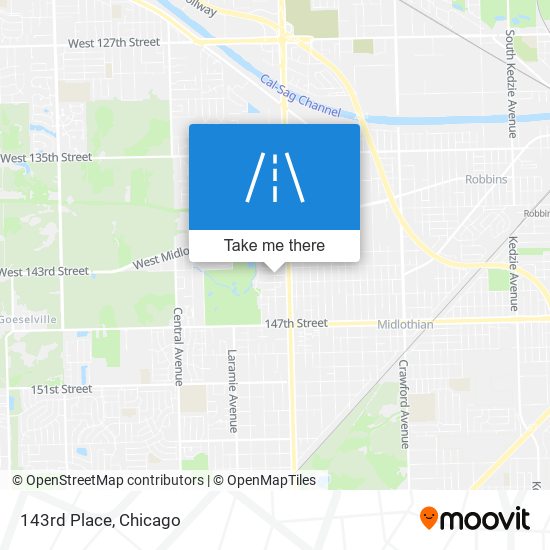 143rd Place map