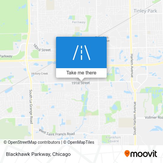 Mapa de Blackhawk Parkway