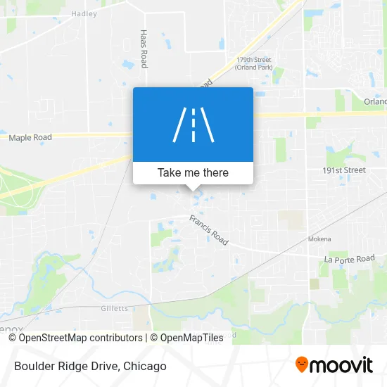 Boulder Ridge Drive map