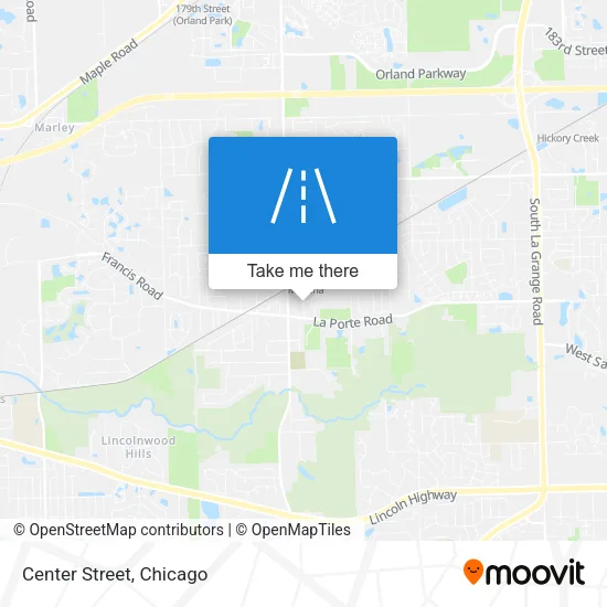 Center Street map