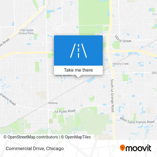 Commercial Drive map