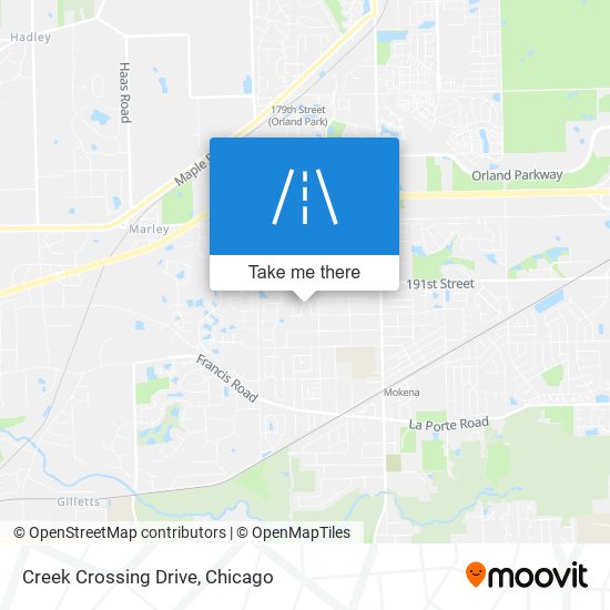 Creek Crossing Drive map