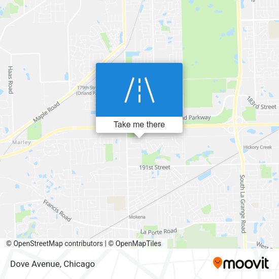 Mapa de Dove Avenue