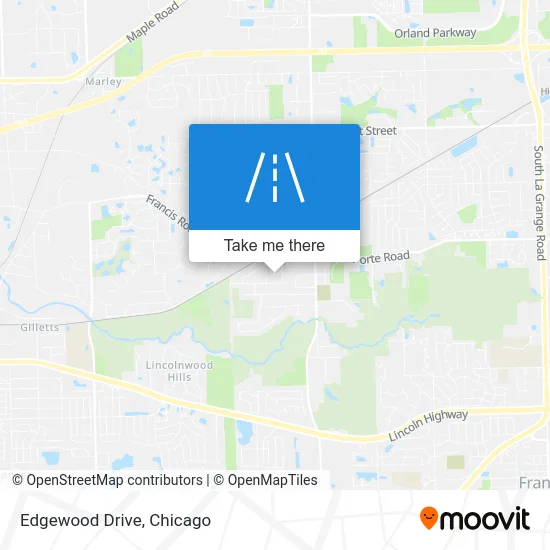 Edgewood Drive map