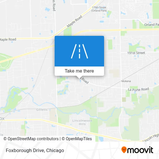 Foxborough Drive map