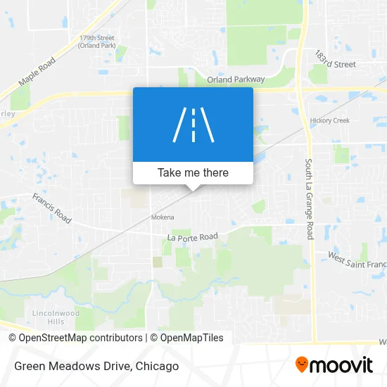 Green Meadows Drive map