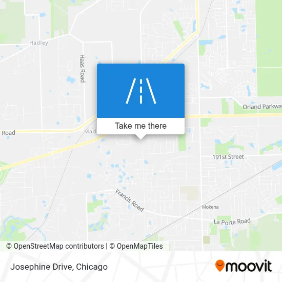 Josephine Drive map