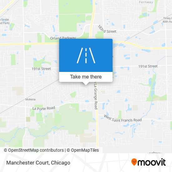 Mapa de Manchester Court