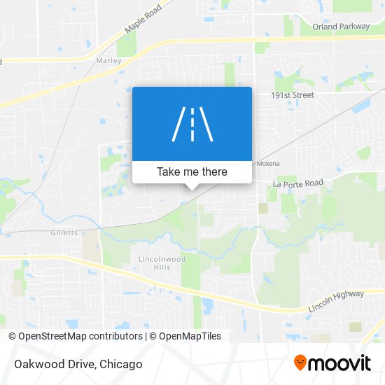 Oakwood Drive map