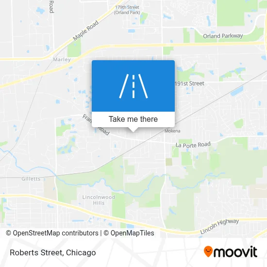 Roberts Street map