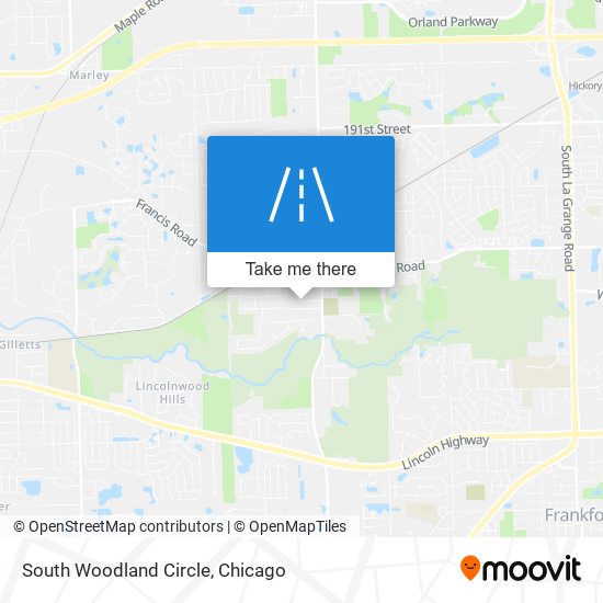 Mapa de South Woodland Circle