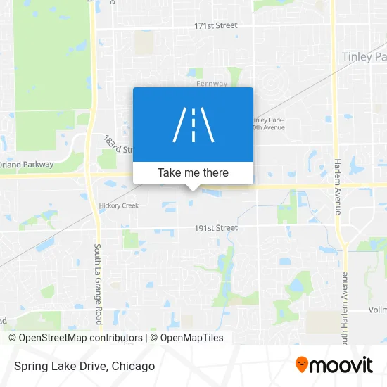 Spring Lake Drive map