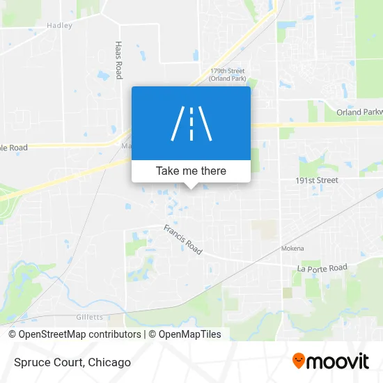 Spruce Court map