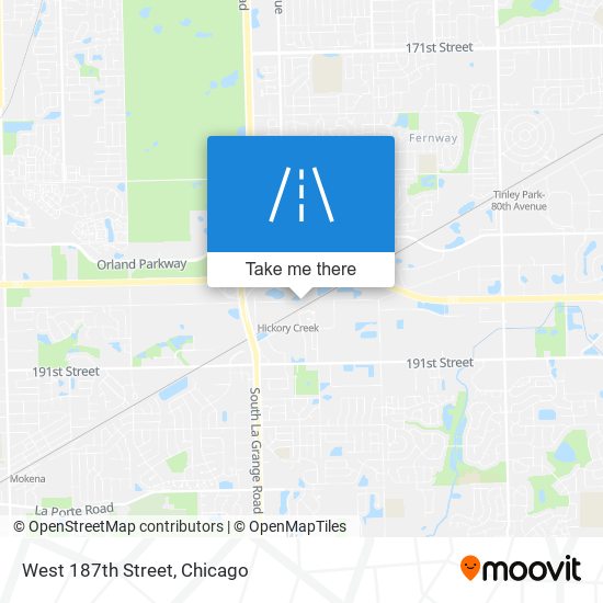 West 187th Street map