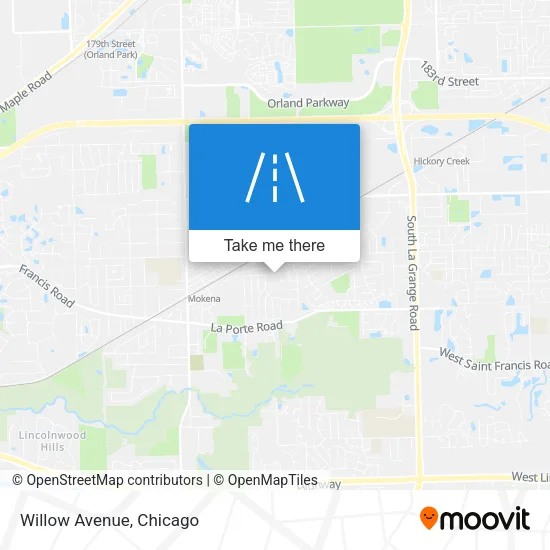 Mapa de Willow Avenue