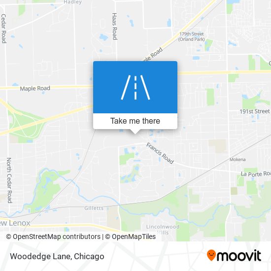 Mapa de Woodedge Lane