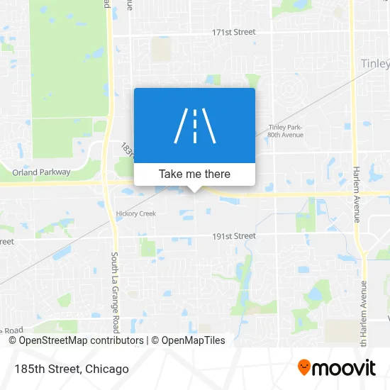 185th Street map