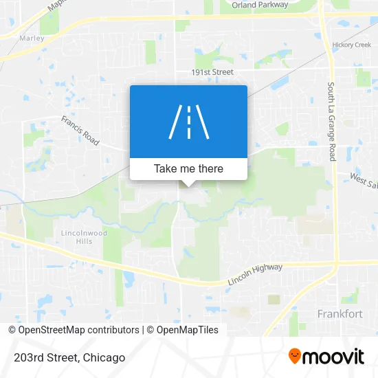 203rd Street map