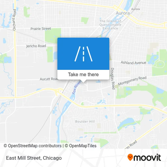 East Mill Street map