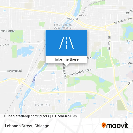 Lebanon Street map