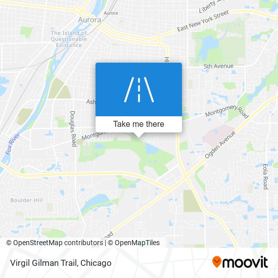 Virgil Gilman Trail map