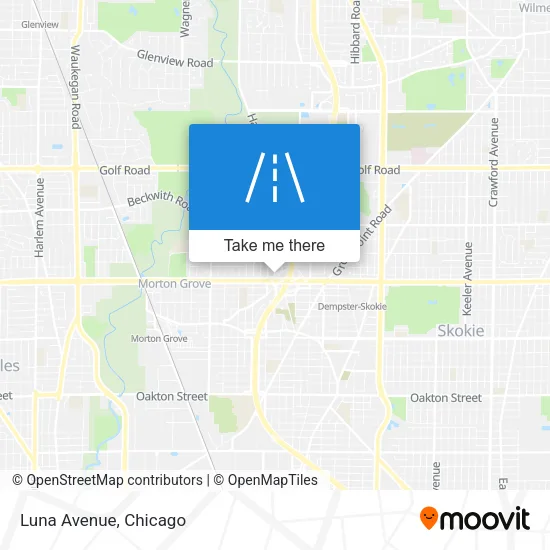 Luna Avenue map