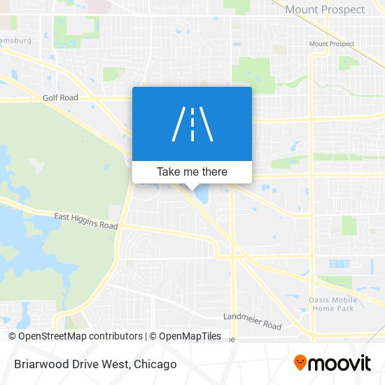 Briarwood Drive West map