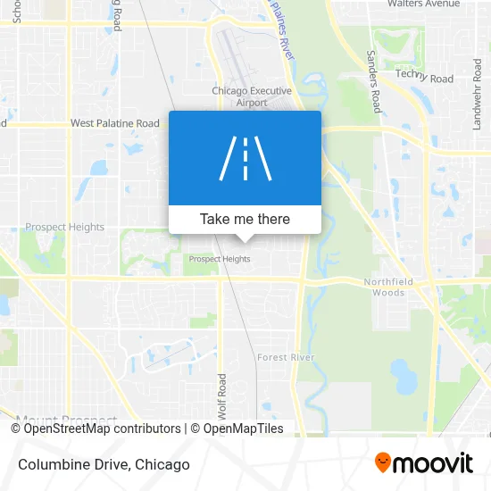 Columbine Drive map