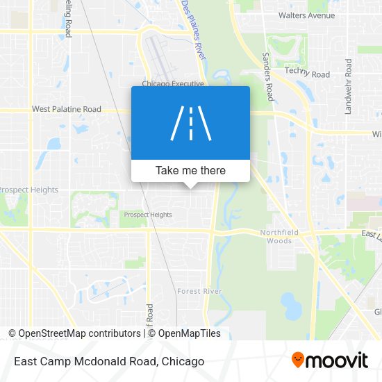Mapa de East Camp Mcdonald Road
