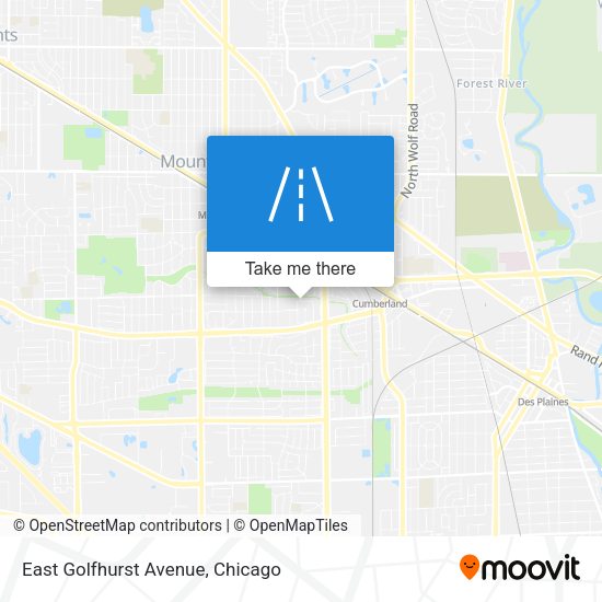 East Golfhurst Avenue map