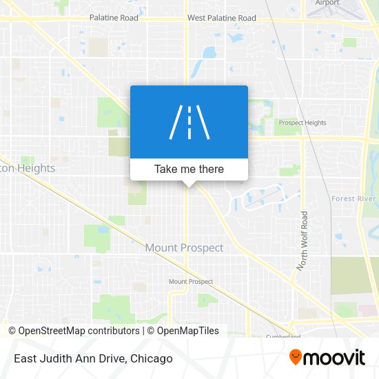East Judith Ann Drive map