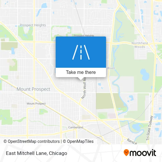 East Mitchell Lane map