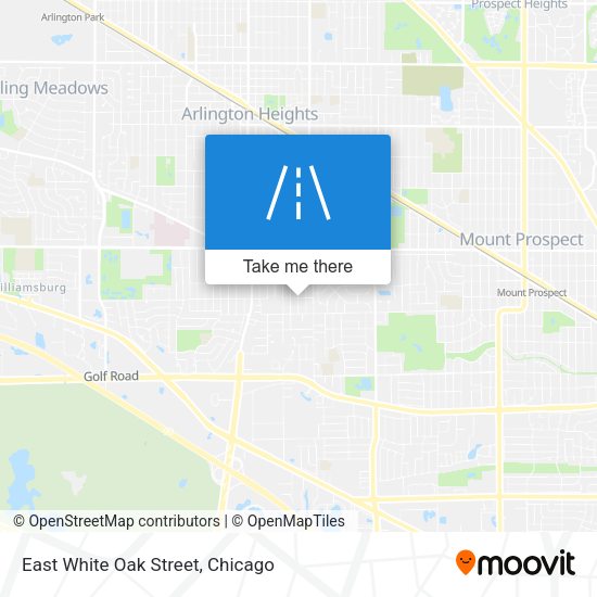East White Oak Street map