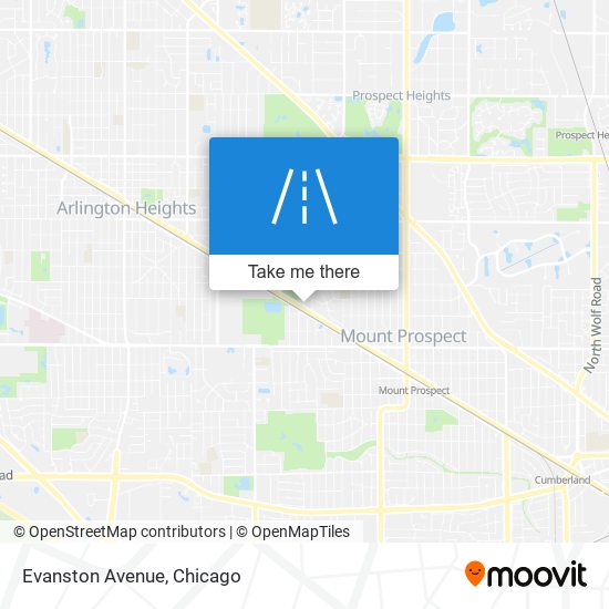 Mapa de Evanston Avenue