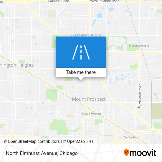 North Elmhurst Avenue map