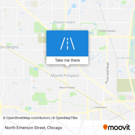 North Emerson Street map