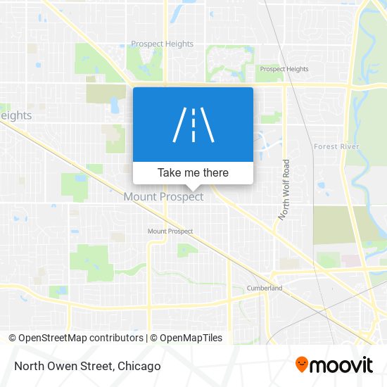 North Owen Street map