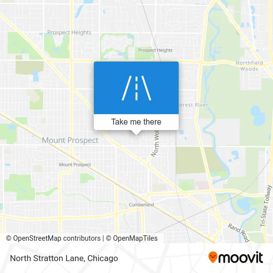 North Stratton Lane map