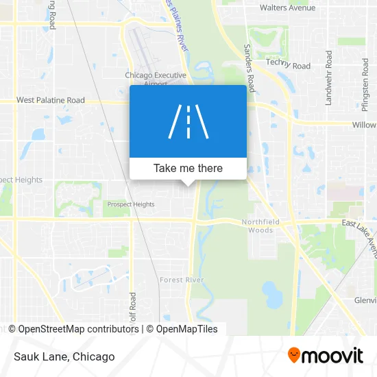 Sauk Lane map