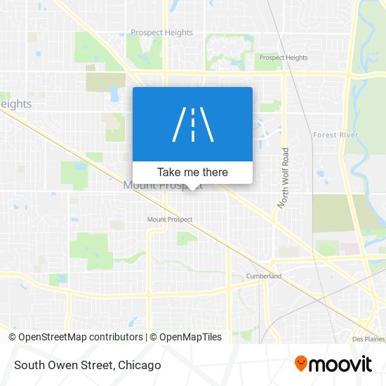 South Owen Street map